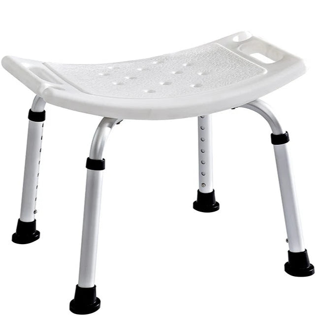 Adjustable Shower Chair with Anti-Slip Rubber Feet